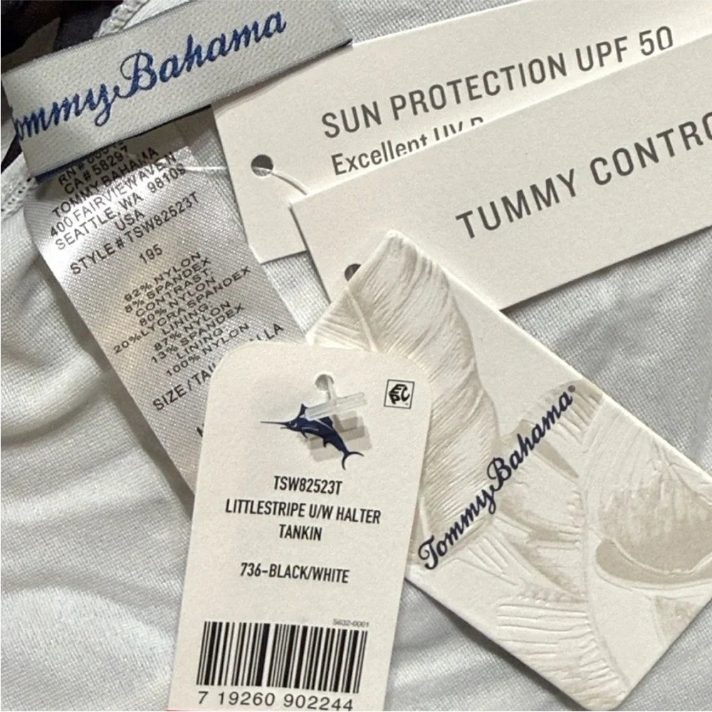 Tommy Bahama Littlestripe Underwire Halter Tankini, DD Cup